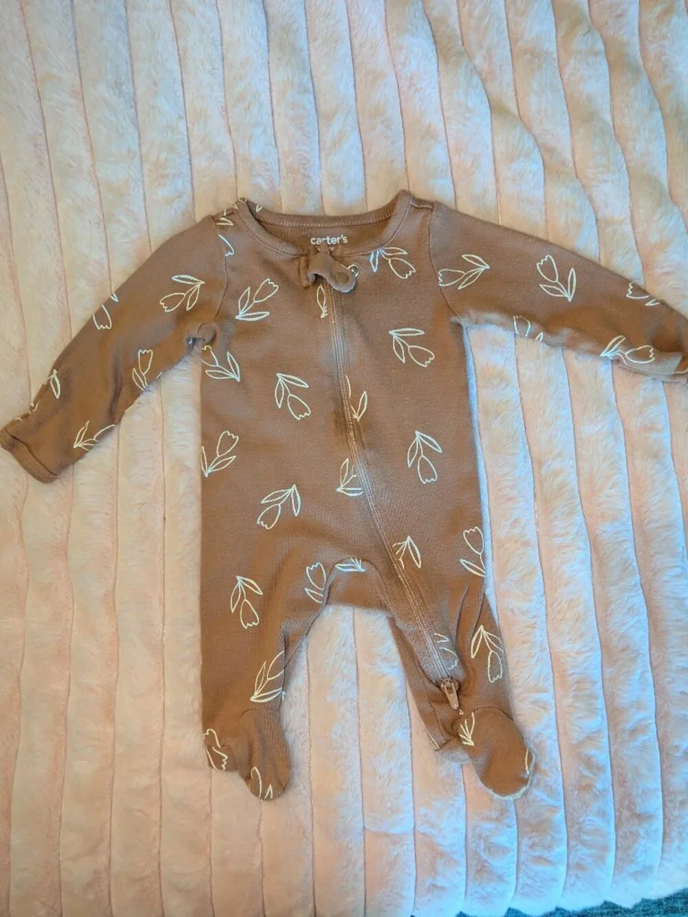 Newborn Baby Girl Onesie Bundle Gerber Carter's 5 Piece
